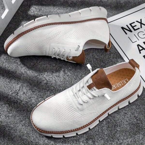 Plus Size Men’s Trendy Knitted Breathable Walking Shoes – Non-Slip Casual - Image 3