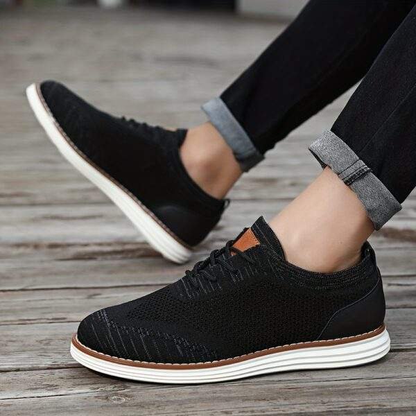Men's Lightweight Sneakers - Athletic Shoes - Breathable Lace-ups - Image 10