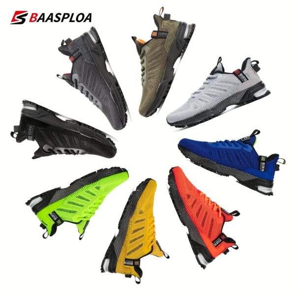 Baasploa Men’s Breathable Knitted Sports Shoes – Stylish, Lightweight for Running & Gym - Image 2