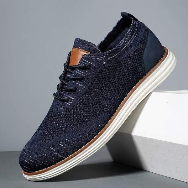 Men's Lightweight Sneakers - Athletic Shoes - Breathable Lace-ups - Image 6