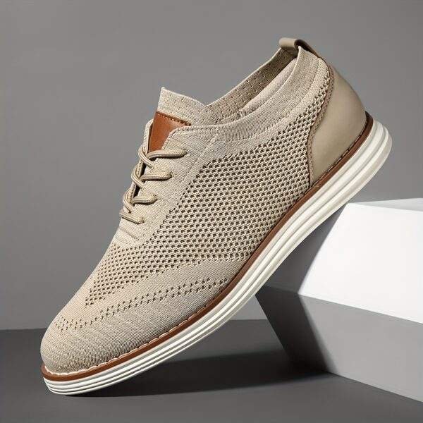Men's Lightweight Sneakers - Athletic Shoes - Breathable Lace-ups - Image 4