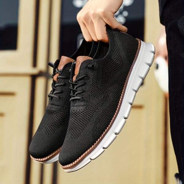Men’s Casual Fashion Shoes 581 – Large Size Lightweight Black Business Shoes - Image 8