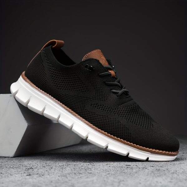 Plus Size Men’s Trendy Knitted Breathable Walking Shoes – Non-Slip Casual - Image 7