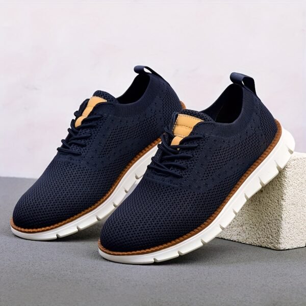 Men’s Business Casual Shoes – Breathable Lace-Up with Slip-Resistant EVA Sole - Image 4