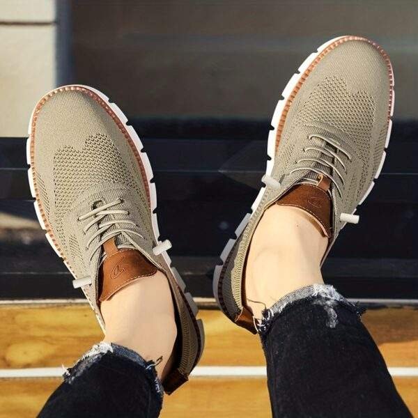 Plus Size Men’s Trendy Knitted Breathable Walking Shoes – Non-Slip Casual - Image 15