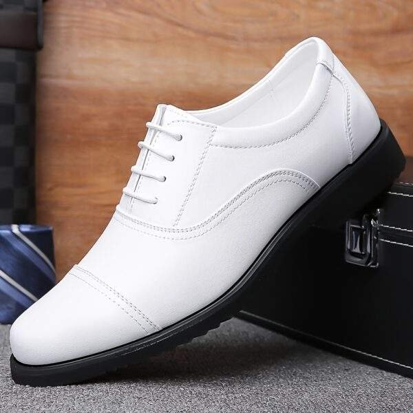 Men’s Black Lace-Up Loafers – Stylish Dress Shoes with Rubber Sole - Image 10