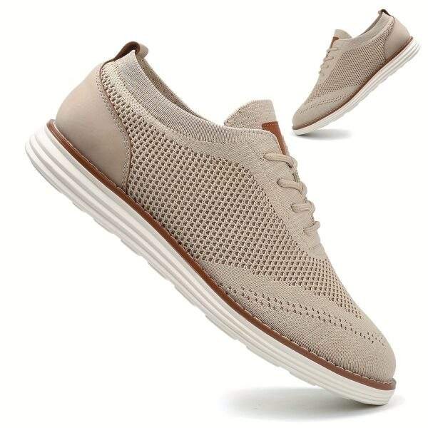 Men's Lightweight Sneakers - Athletic Shoes - Breathable Lace-ups - Image 5