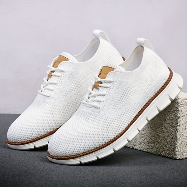 Men’s Business Casual Shoes – Breathable Lace-Up with Slip-Resistant EVA Sole - Image 9