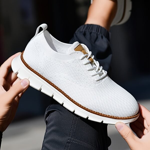 Men’s Business Casual Shoes – Breathable Lace-Up with Slip-Resistant EVA Sole - Image 11