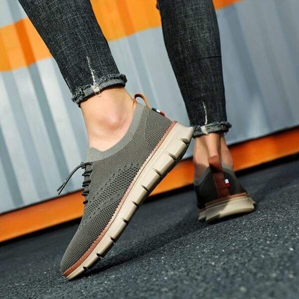 Men’s No-Tie Sneakers with Shoelaces – Lightweight Odor-Resistant Athletic Shoes - Image 6