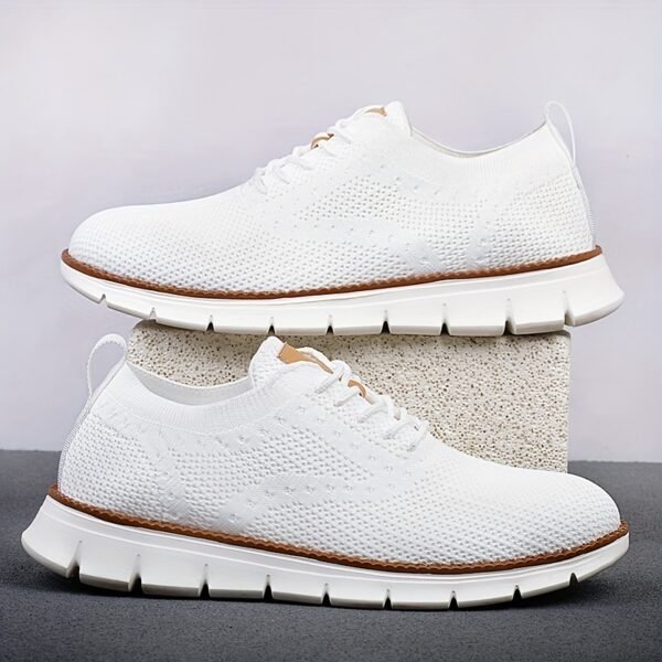 Men’s Business Casual Shoes – Breathable Lace-Up with Slip-Resistant EVA Sole - Image 3