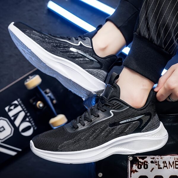 Plus size Men's Breathable Mesh Running Sneakers - Image 4