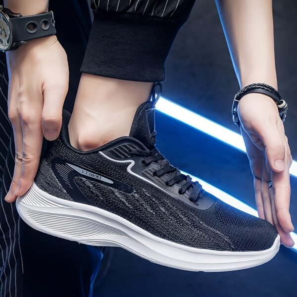 Plus size Men's Breathable Mesh Running Sneakers - Image 2