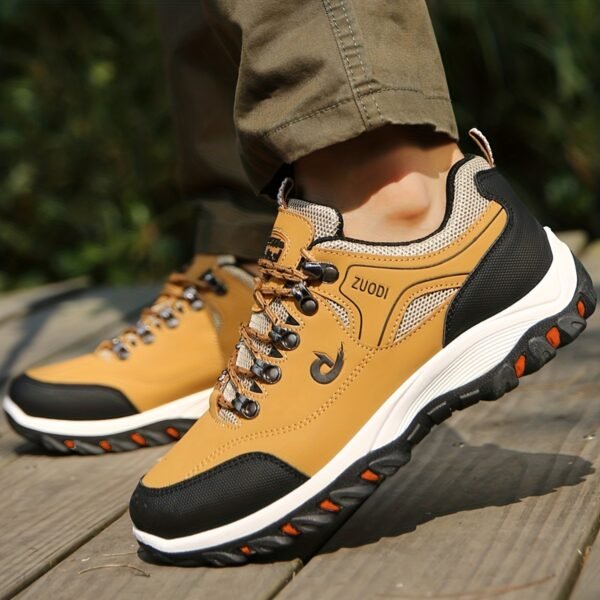 Plus Size Men’s Durable Lace-Up Hiking Boots – Non-Slip Soft Sole - Image 2