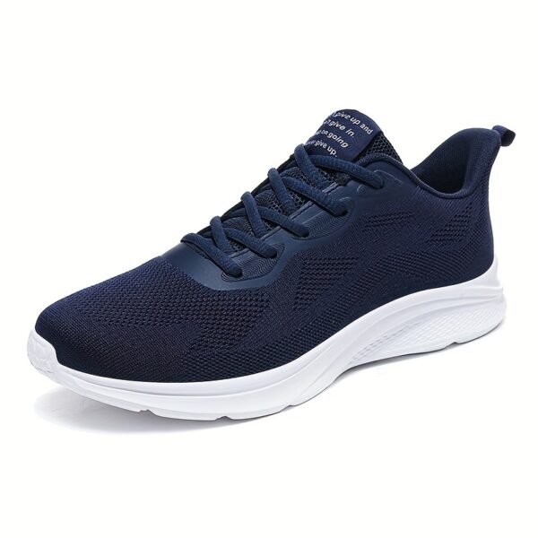 Men’s Navy Blue Breathable Running Shoes – EVA Sole, Lace-Up - Image 7