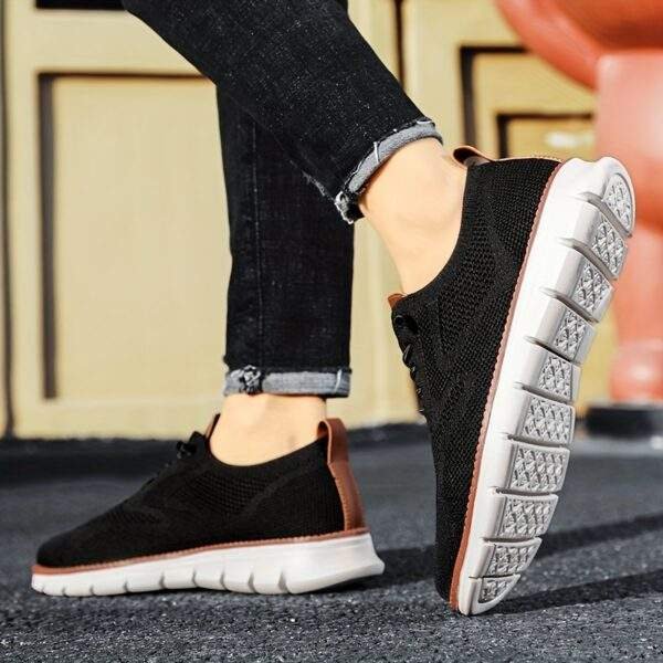 Men’s Casual Fashion Shoes 581 – Large Size Lightweight Black Business Shoes - Image 11