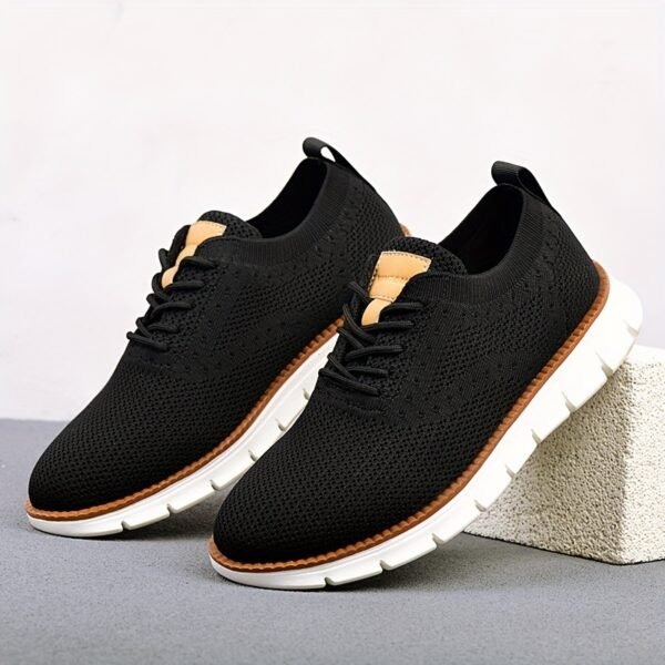 Men’s Business Casual Shoes – Breathable Lace-Up with Slip-Resistant EVA Sole - Image 7