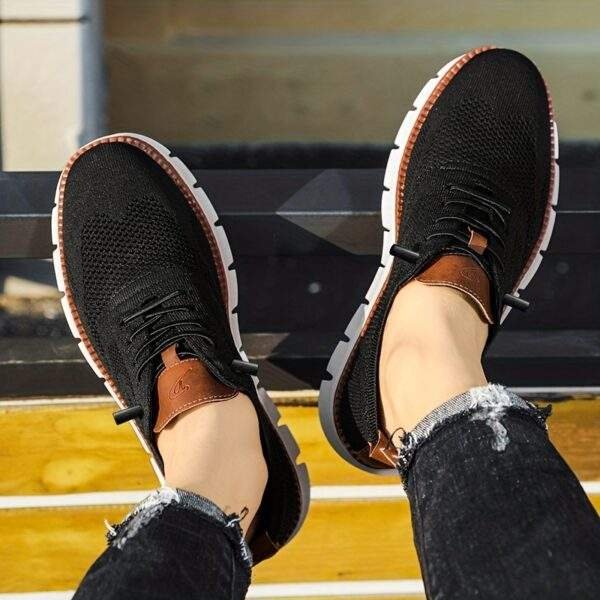 Men’s Casual Fashion Shoes 581 – Large Size Lightweight Black Business Shoes - Image 14