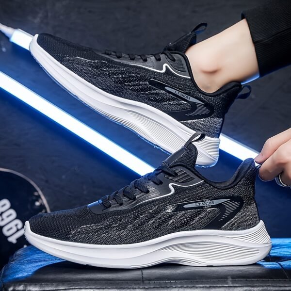 Plus size Men's Breathable Mesh Running Sneakers - Image 5