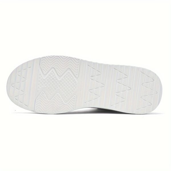 Men's Solid Color High-Top Skate Shoes – Comfortable, Non-Slip Lace-Up Sneakers for Outdoor Activities - Image 10