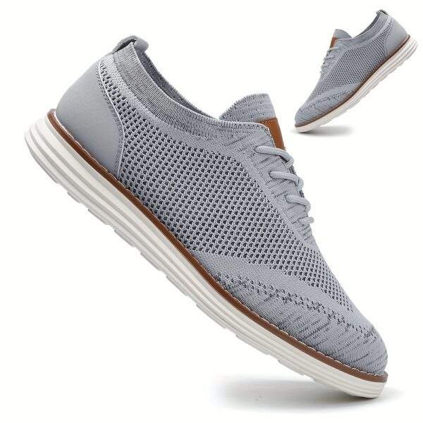Men's Lightweight Sneakers - Athletic Shoes - Breathable Lace-ups - Image 7