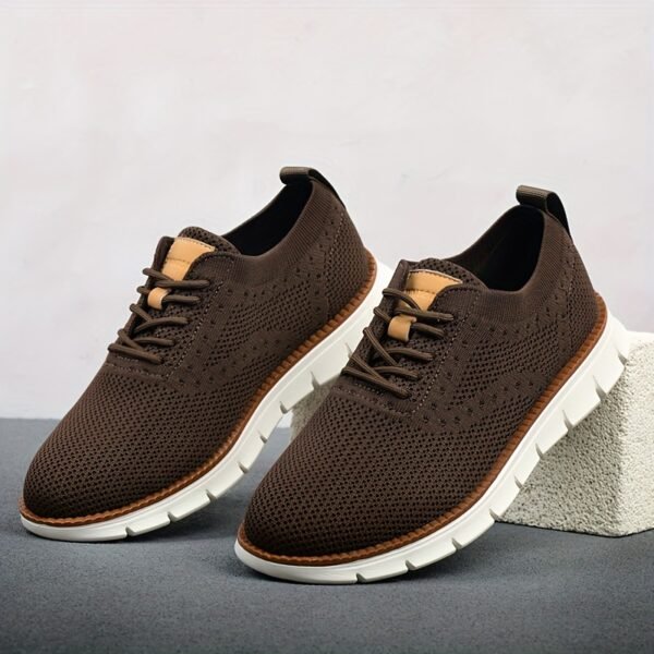 Men’s Business Casual Shoes – Breathable Lace-Up with Slip-Resistant EVA Sole - Image 10