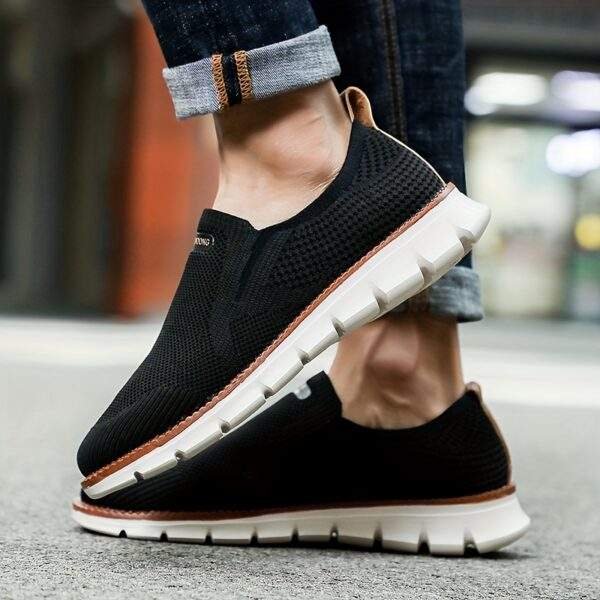 Plus Size Men’s Trendy Knitted Breathable Walking Shoes – Non-Slip Casual - Image 12