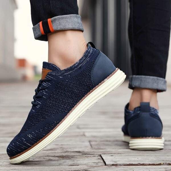 Men's Lightweight Sneakers - Athletic Shoes - Breathable Lace-ups - Image 13
