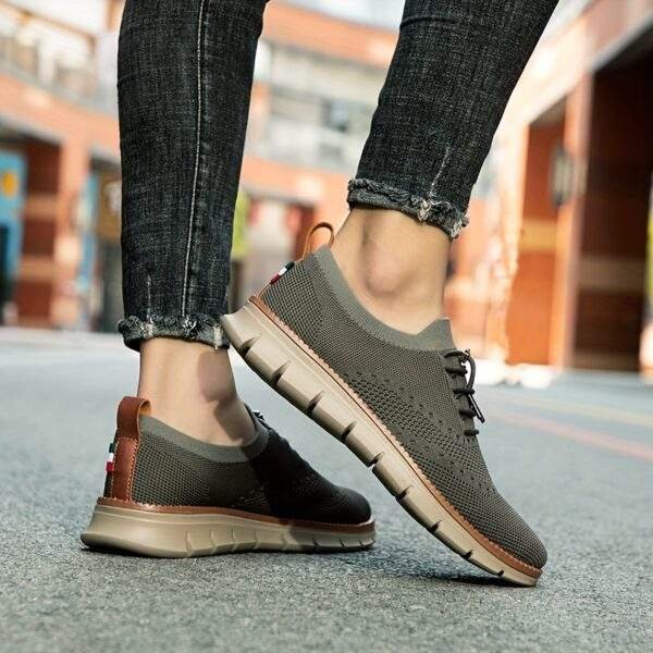 Men’s No-Tie Sneakers with Shoelaces – Lightweight Odor-Resistant Athletic Shoes - Image 8