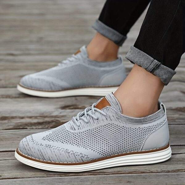 Men's Lightweight Sneakers - Athletic Shoes - Breathable Lace-ups - Image 11