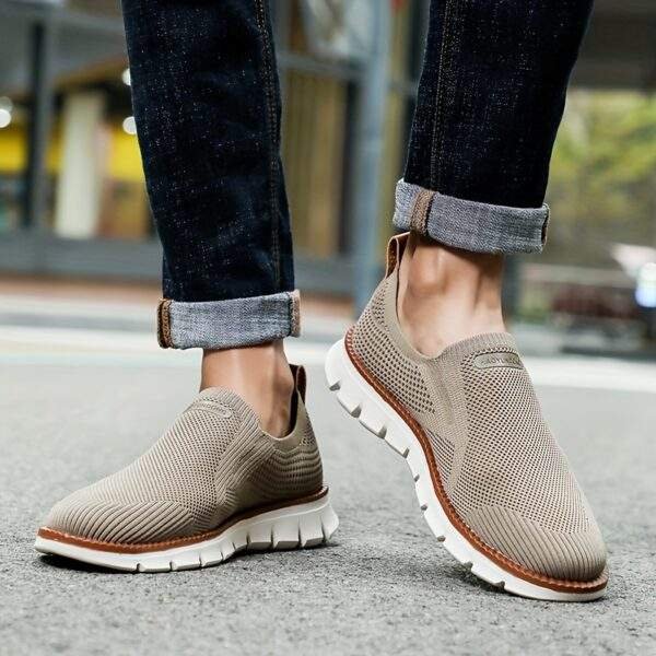 Plus Size Men’s Trendy Knitted Breathable Walking Shoes – Non-Slip Casual - Image 14