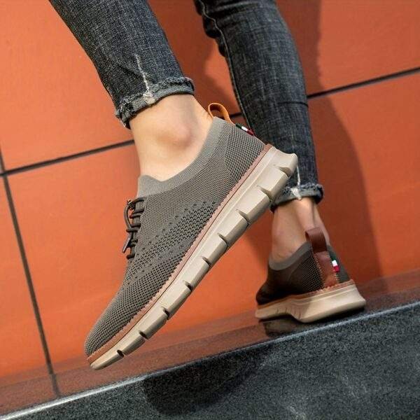 Men’s No-Tie Sneakers with Shoelaces – Lightweight Odor-Resistant Athletic Shoes - Image 9