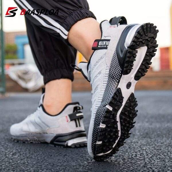 BAASPLOA Men’s Lightweight Breathable Mesh Running Shoes – Non-Slip Athletic Sneakers - Image 4
