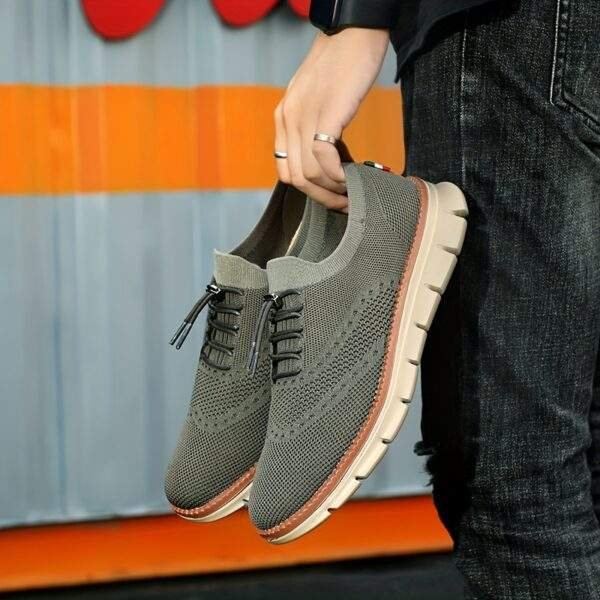 Men’s No-Tie Sneakers with Shoelaces – Lightweight Odor-Resistant Athletic Shoes - Image 2