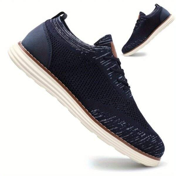 Men's Lightweight Sneakers - Athletic Shoes - Breathable Lace-ups - Image 9