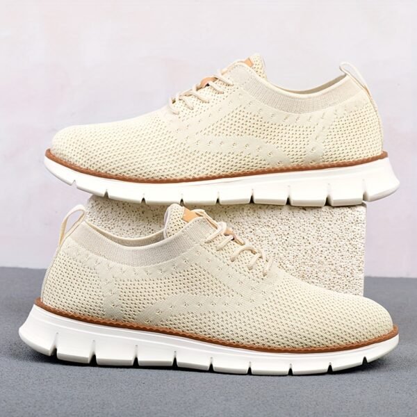 Men’s Business Casual Shoes – Breathable Lace-Up with Slip-Resistant EVA Sole - Image 2