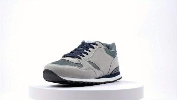 Men'S Stylish Low-Top Sneakers - Breathable Mesh, Lace-Up Running Shoes with Stylish Gray and Navy Design, Perfect for Casual and Street Wear, Casual Street Shoes|Minimalist Style|Breathable Upper, Sneakers - Image 13