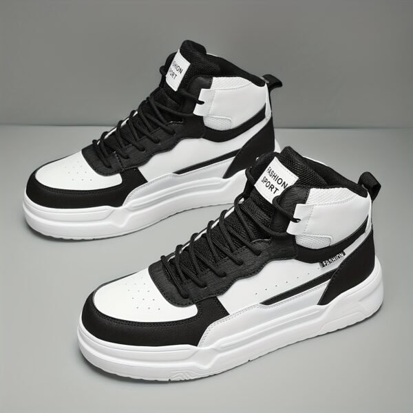 Men's Casual Cool High-Top Platform Sneakers - Image 8
