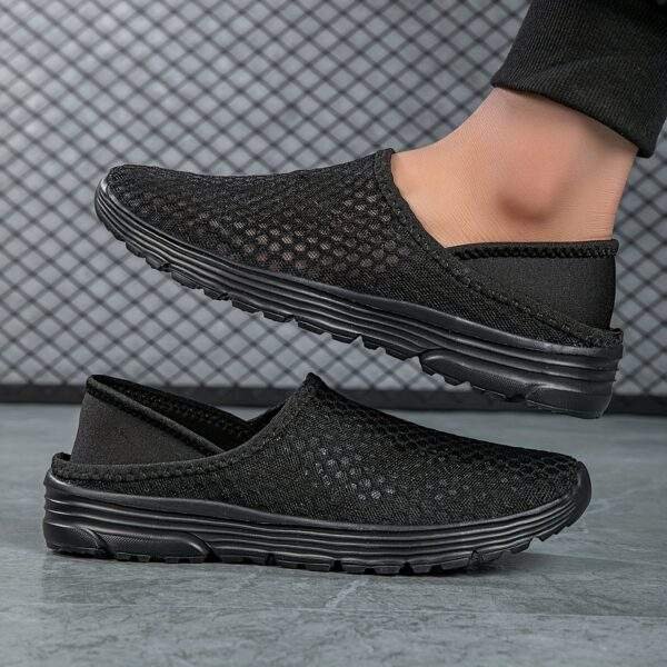 Men’s Lightweight Breathable Mesh Slip-On Sneakers – Quick-Dry Casual Shoes - Image 3