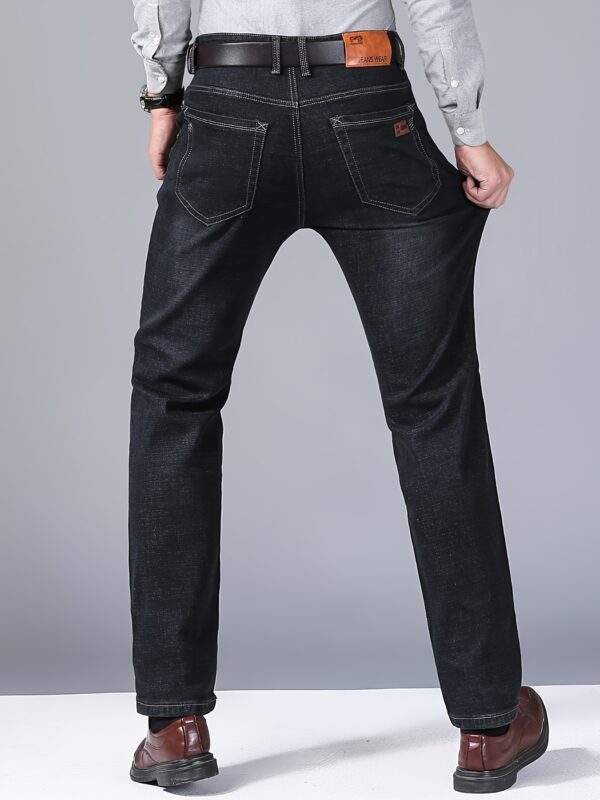 Plus Size Men's High-Quality Business Jeans – Oversized, Stretchy, Comfortable Trendy Long Trousers for All Seasons | PLUS SIZE - Image 3