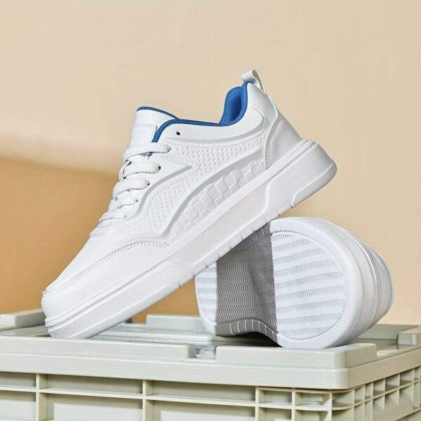 Men's Casual Low-top Grid Slip-on Shoes - Comfortable and Durable with Breathable Fabric Lining, Perfect for Daily Casual Wear, Hiking, Outdoor Activities, and Travel - Suitable for All Seasons - Image 6