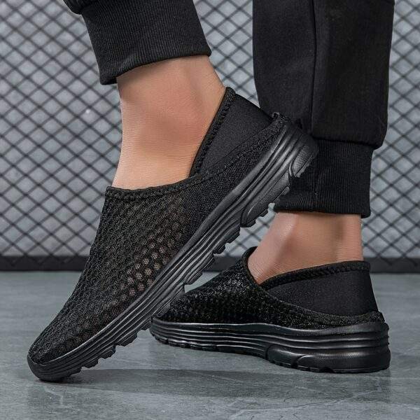 Men’s Lightweight Breathable Mesh Slip-On Sneakers – Quick-Dry Casual Shoes - Image 9