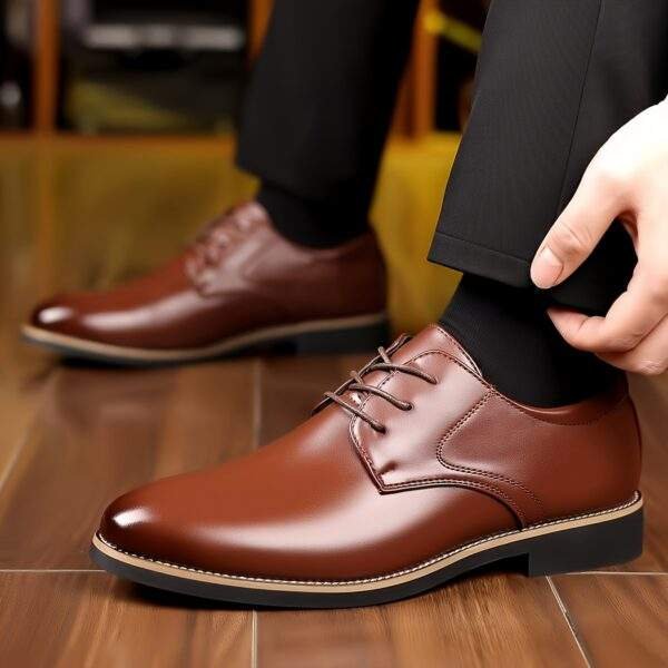Men’s Casual Business Shoes – Anti-Skid Lace-Up Office Footwear - Image 7