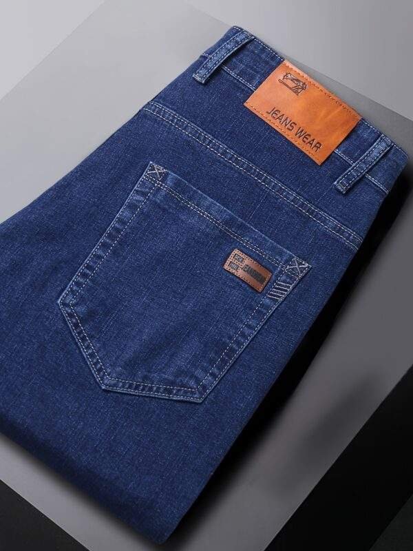 Plus Size Men's High-Quality Business Jeans – Oversized, Stretchy, Comfortable Trendy Long Trousers for All Seasons | PLUS SIZE - Image 10
