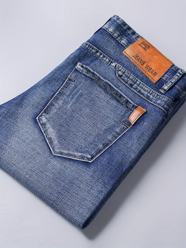 Men’s Plus-Size Stretch Jeans – Fully Washed, Durable, Warm, Work-Ready - Image 5