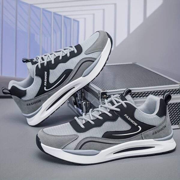 Men's Trendy Color Block Non Slip Jogging Shoes, Comfy Sneakers For Outdoor Training, Traveling, All Seasons