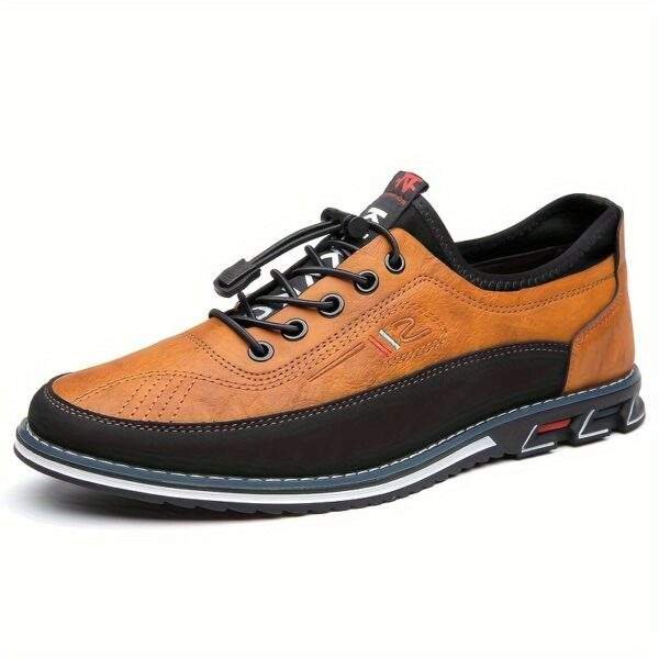 Yundong1981 Men's Slip-On Casual Sneakers - Low-Top Upper, Rubber Sole, Black with Red Accents for Outdoor Hiking & Daily Wear, Hiking Gear, Versatile Footwear, Stylish Footwear, Quality Footwear, Laceup Shoes, Active Lifestyle - Image 9