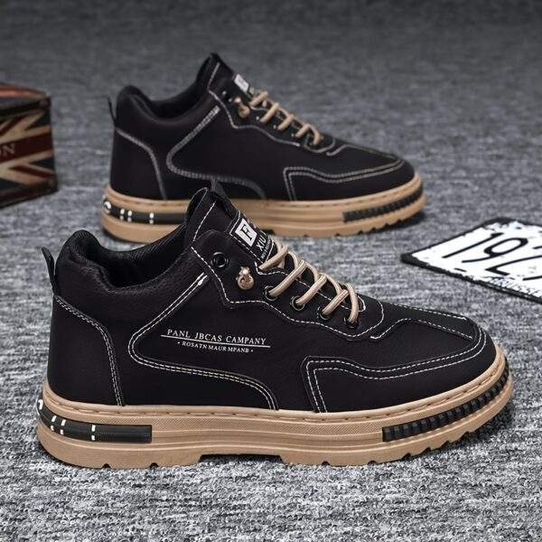 Men’s Vintage Ankle Boots – All-Season Lace-Up Outdoor Work Shoes - Image 5