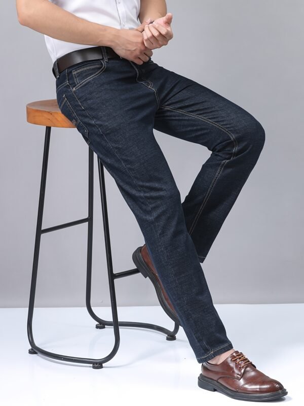 Plus-Size Men’s Comfortable High-Quality Denim Trousers – Stretch, Durable, Sweat-Resistant, Business-Ready - Image 9