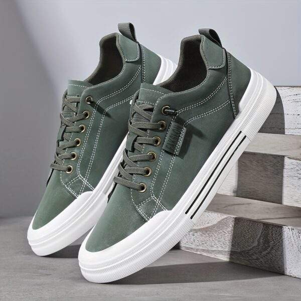 Men’s Casual Sneakers – Spring 2025 Versatile Low-Top Lace-Up Shoes - Image 7
